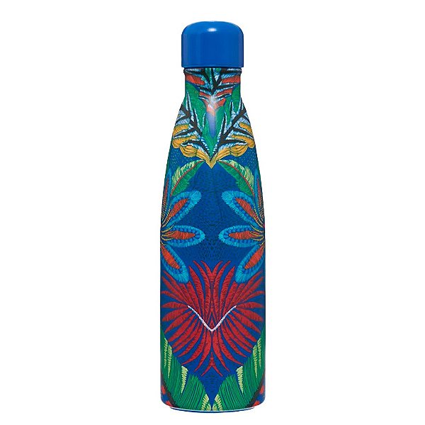 Garrafa Farm Glub Glub Tapete de Tucano 500ml Azul