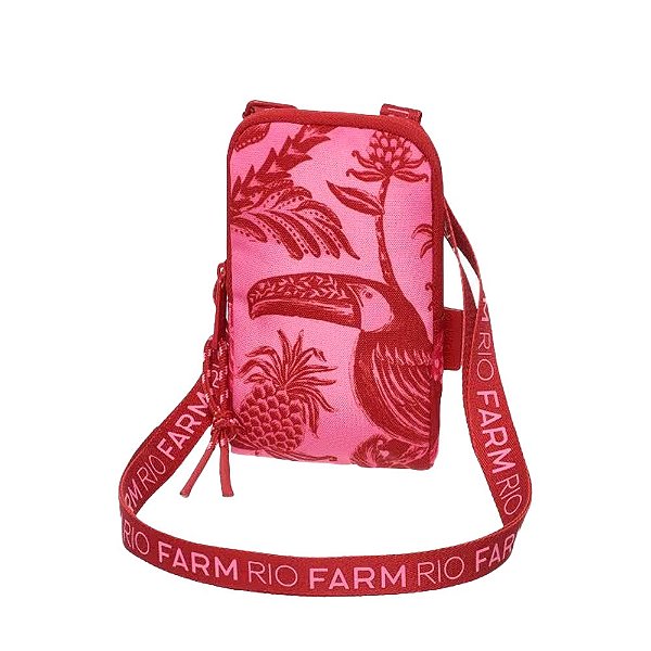 Bolsa Farm Arpoador Amalfi Vermelho Rosa