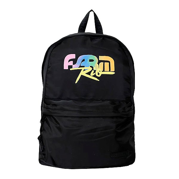 Mochila Farm Xodó Farm Rio Fantasia Preto