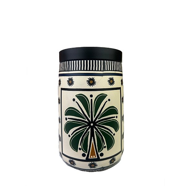 Copo Farm Térmico Sede Jardim Tropical 450ML Off White/Coqueiro
