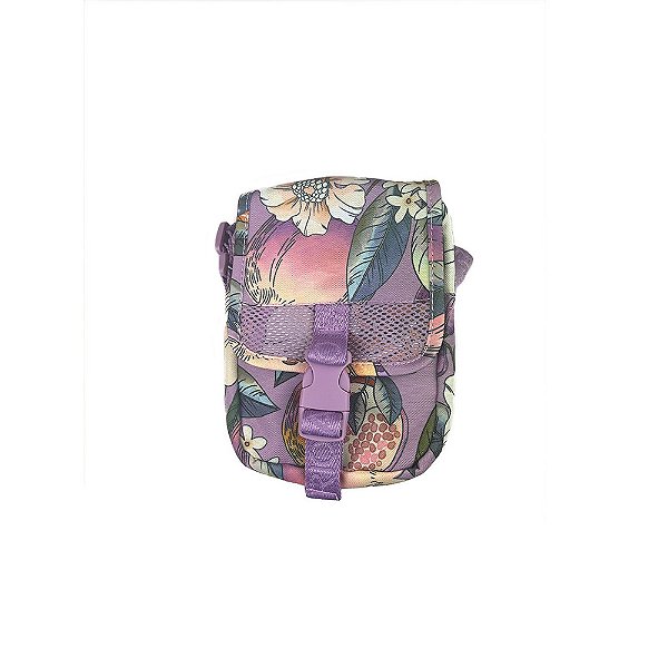 Bolsa Farm Fervo Romance Em Flor Roxo