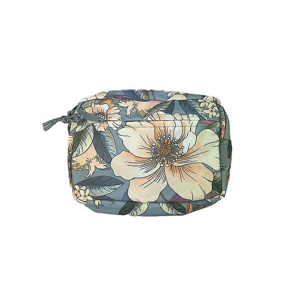 Bolsa Farm Ziriguidum Romance Em Flor Azul Floral