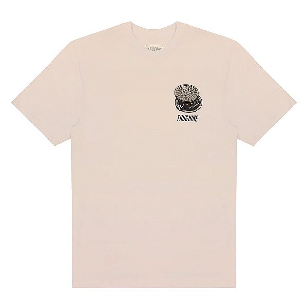 Camisa Thug Nine Mess Masculina Bege