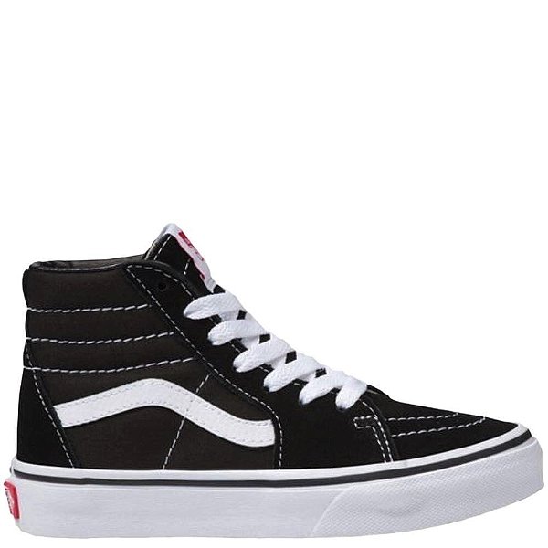 Tênis Vans Sk8-Hi Infantil Preto Branco