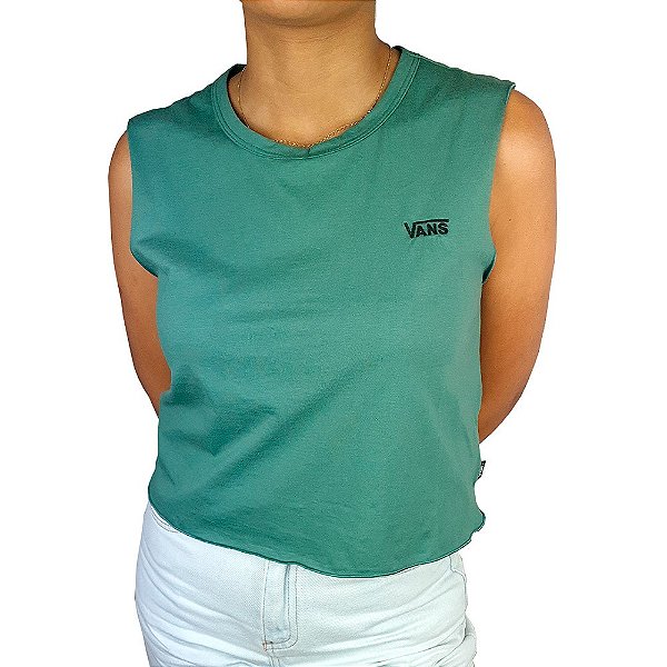 Regata Vans Junior V Tank Feminina Verde