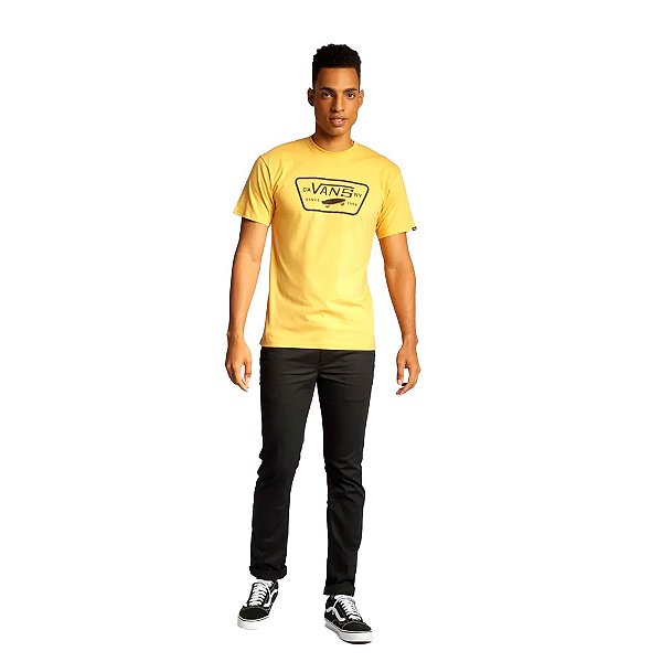 Camisa Vans Full Patch Narcissus Masculina Amarelo