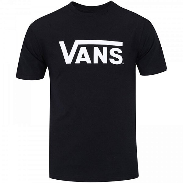Camisa Vans Classic Masculina Preto Branco