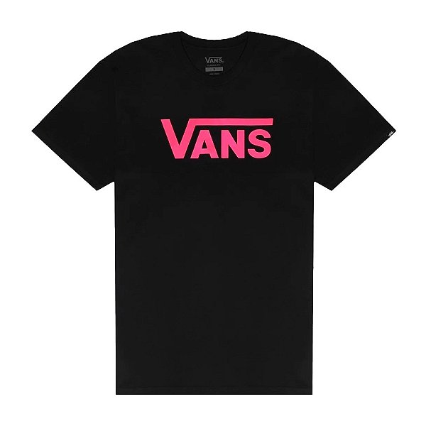Camisa Vans Classic Masculina Preto Rosa