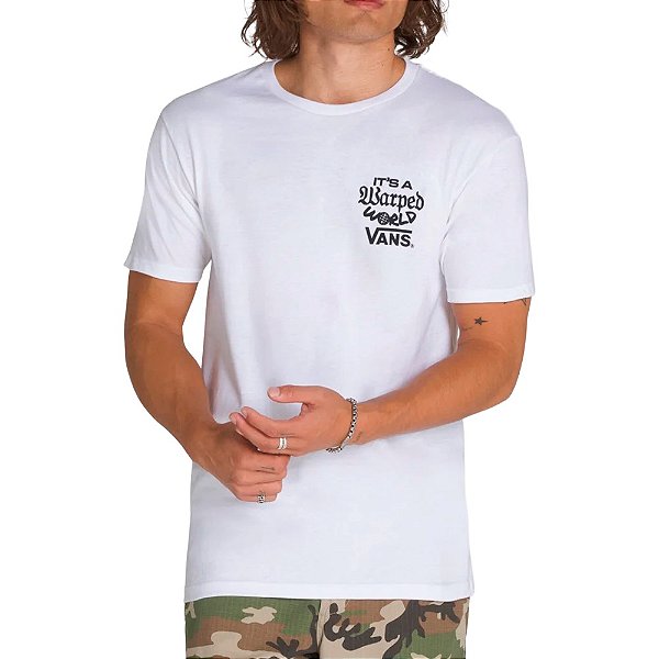 Camisa Vans Warped World Ss Branca