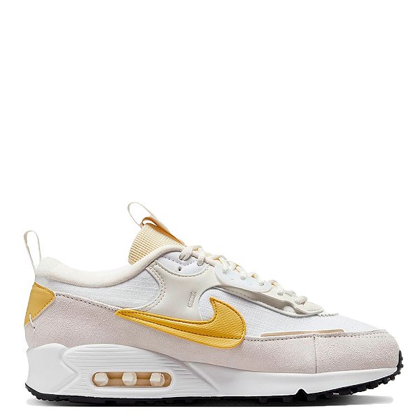 Tênis Nike Air Max 90 Futura Feminino Branco Amarelo