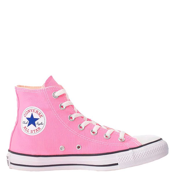 Tênis Converse All Star Chuck Taylor Core Hi Cano Alto Feminino Rosa