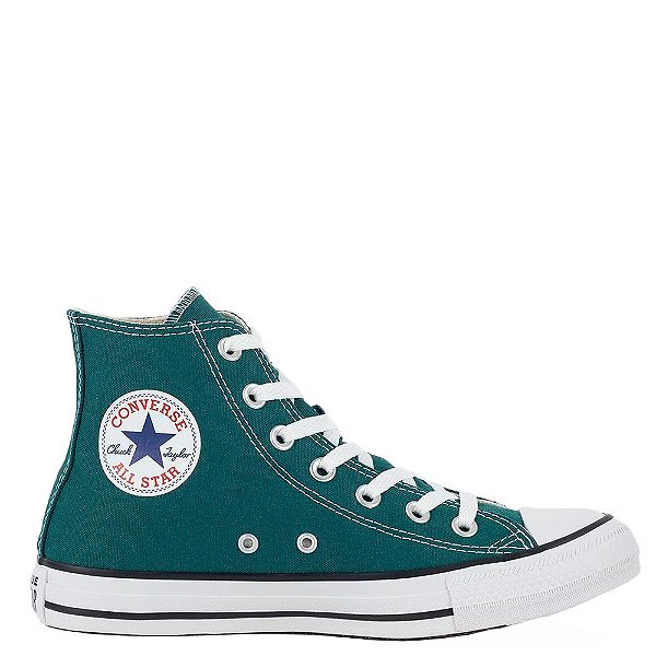 Tênis Converse All Star Chuck Taylor Hi Seasonal Feminino Verde Escama