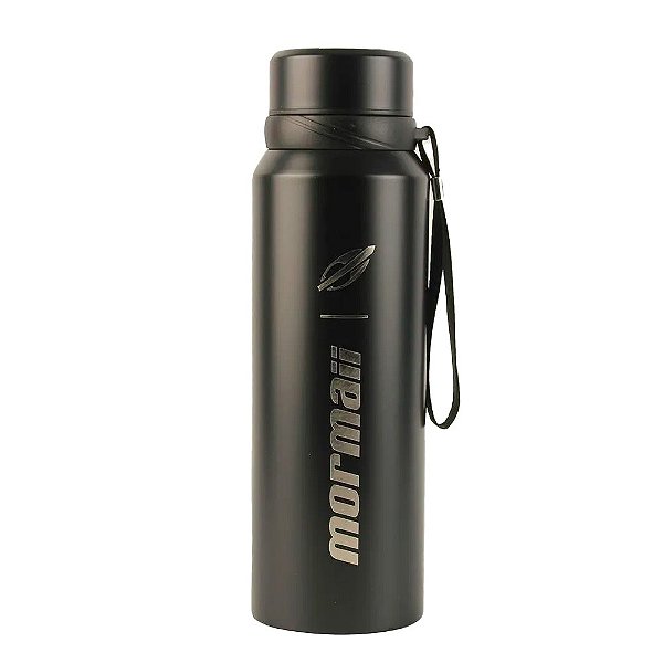 Garrafa Térmica Mormaii Com Filtro 750ml Preto Prata