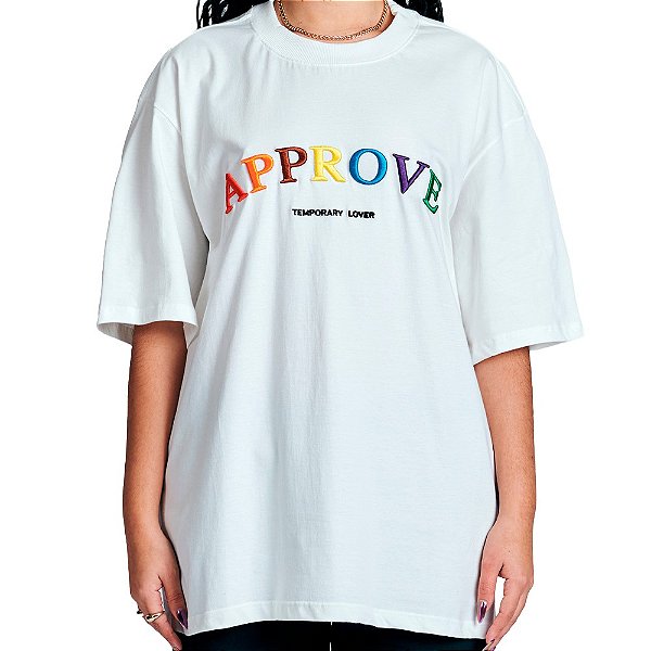 Camisa Approve Oversized New Rainbow Masculina Off White