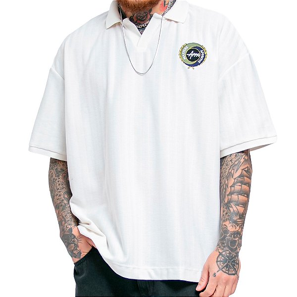 Camiseta Polo Approve Master Off White