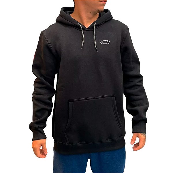 Casaco Oakley Moletom Ellipse Hoodie Masculino Preto