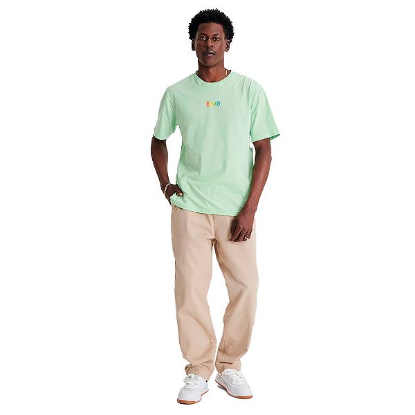 Camisa Baw Regular Wordart Masculina Verde