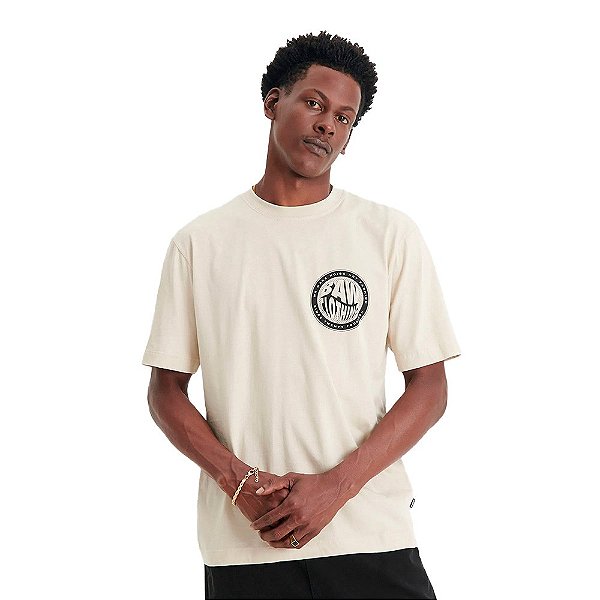 Camisa Baw Regular Fourteen Masculina Bege Preto