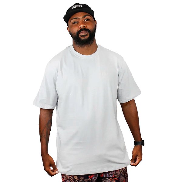 Camisa Baw Mc Regular Essential Masculina Cinza
