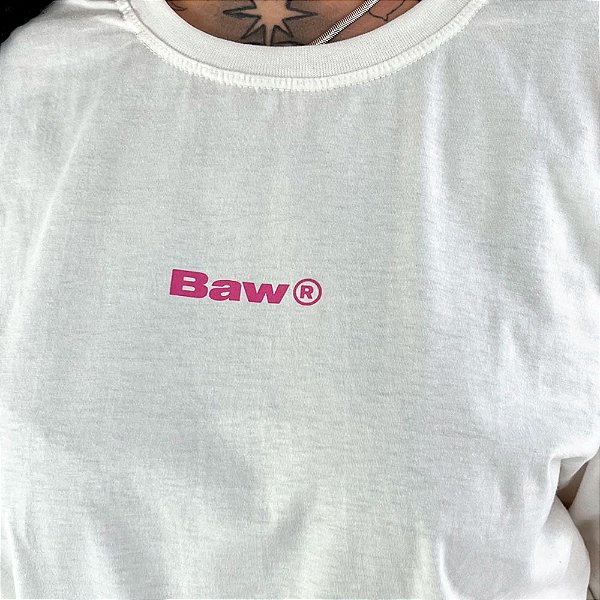 Camisa Baw Regular Street Girls Unissex Off White Rosa