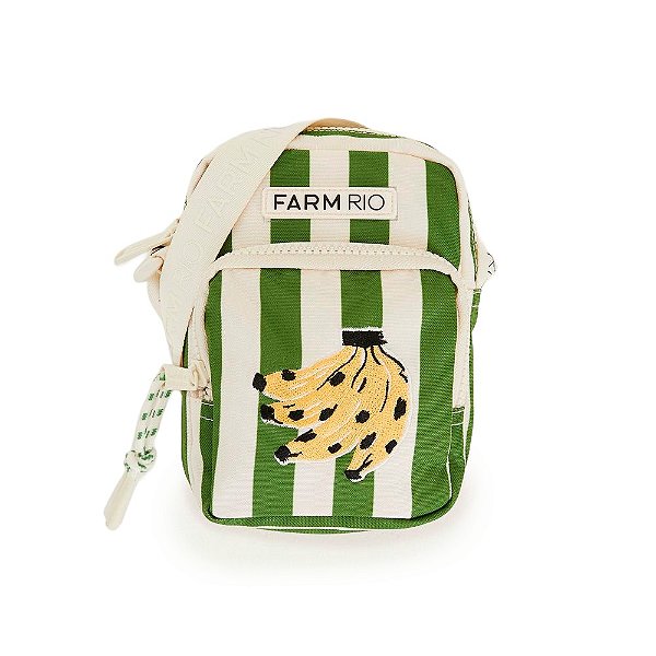 Bolsa Farm Gema Banana Tropical Off White/Verde