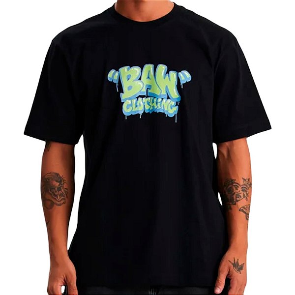 Camiseta Regular BAW Progress Unissex Preta