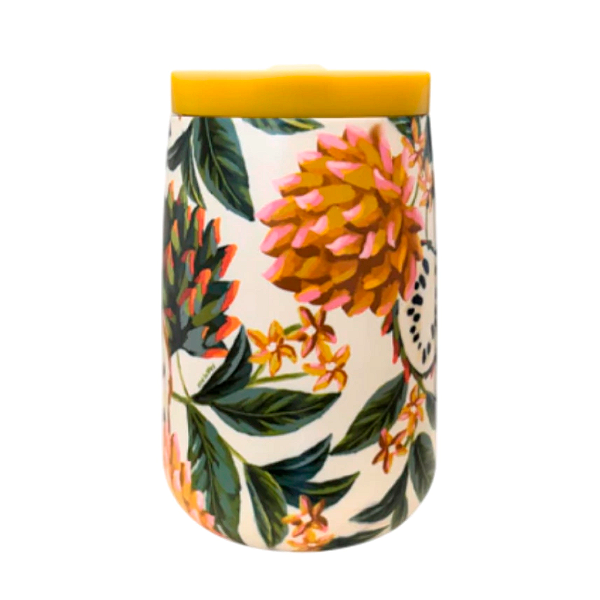 Copo Farm Que Sede Biriba 450ml Off White/Verde