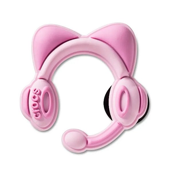 Jibbitz Crocs Fone de Ouvido de Gato Rosa