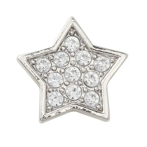 Jibbitz Crocs Estrela Prateada