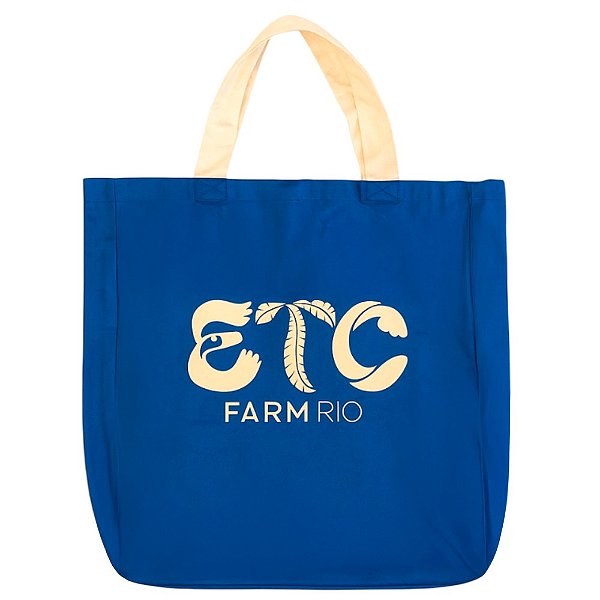 Totebag Farm Praiana Coletivo Etc Azul