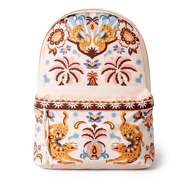 Mochila Farm Xodó Festa de Onça Bege