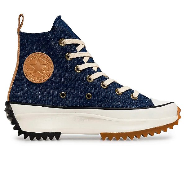 Tênis All Star Run Star Hike Seasonal Cano Alto Jeans Marinho