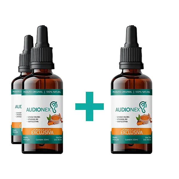 Audionex -  Solução Natural | Compre 2 e Leve 3