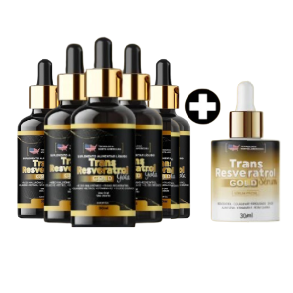 Resveratrol - Trans Resveratrol Gold | Compre 5 + 1 Sérum Grátis