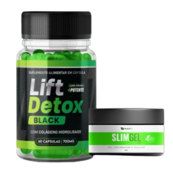 Lift Detox Black - Compre 1 Frascos e Ganhe 1 Slim Gel
