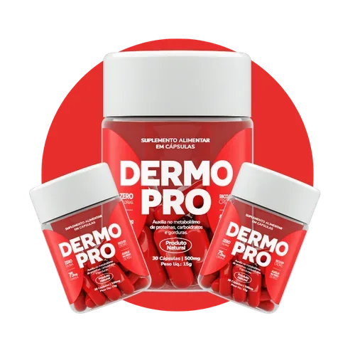 Dermo Pro – Suplemento Alimentar | 3 Frascos de 90 Dias