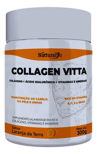 Collagen Vitta – Verisol + Ácido Hialurônico | 300g Laranja da Terra