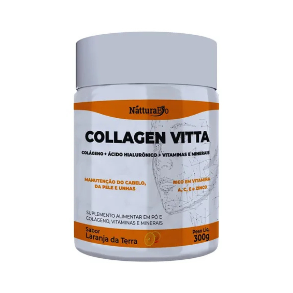 Collagen Vitta – Verisol + Ácido Hialurônico | 300g Laranja da Terra