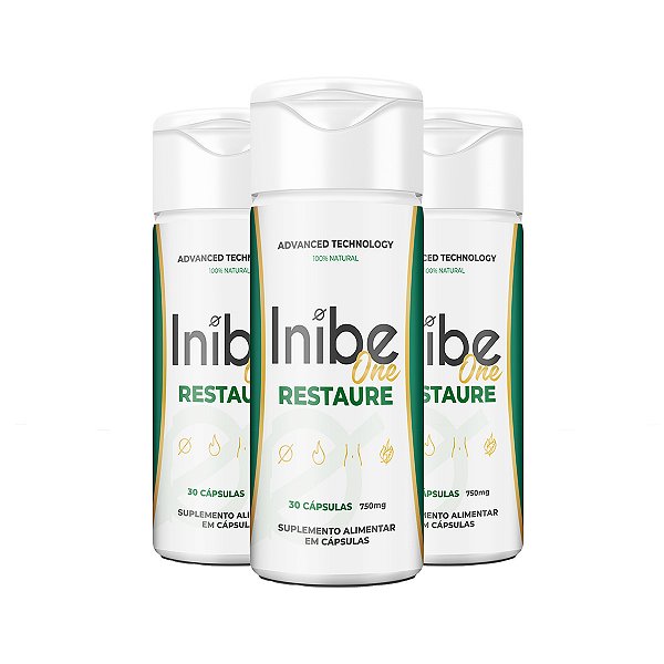 Inibe One Restaure –  3 Pote ( 1 Mês De Tratamento )