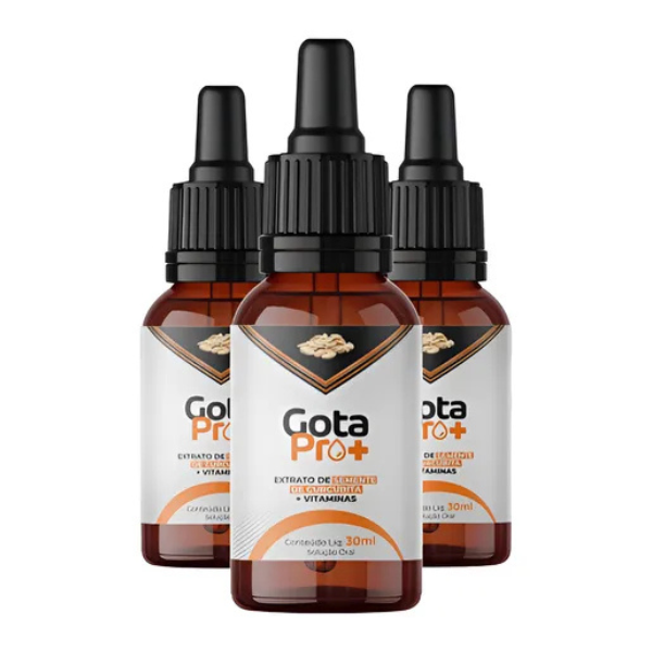 Gota Pro+ Extrato de Semente de Curcubita | Kit 3 Frascos