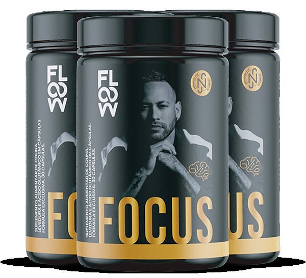 Neymar - Floow FOCUS – Composto Neural dos Campeões | Kit com 3 Frascos