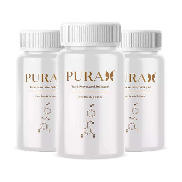 Purah - Trans-Resveratrol Sublingual | Kit 3 Frascos com Tecnologia Avançada