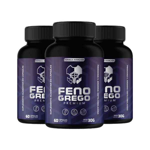 Feno Grego - Feno Grego Premium | Kit 3 Frascos