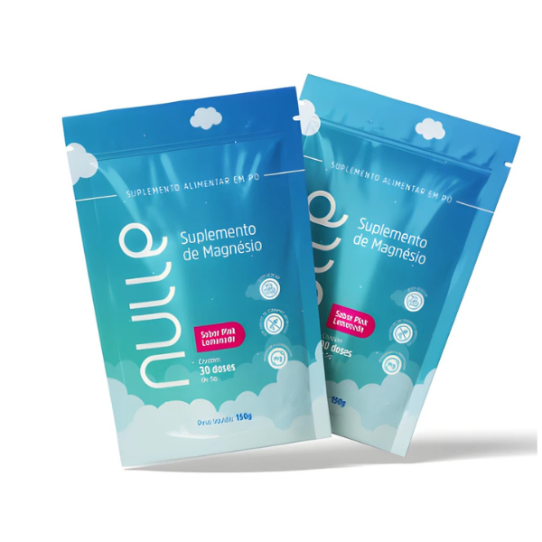 Magnésio Nulle em Pó – Pink Lemonade | Kit 2 Pouches Suplemento Alimentar