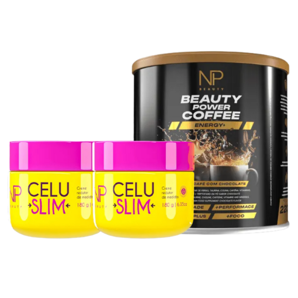 Celu Slim Creme/Gel Termogênico 250g | Kit Desafio 90 Dias Redutor de Celulites