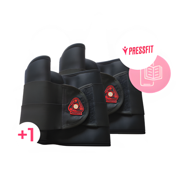 Kit 2 Cintas PressFit + Guia Prático | Modela, Reduz Medidas e Aumenta Resultados
