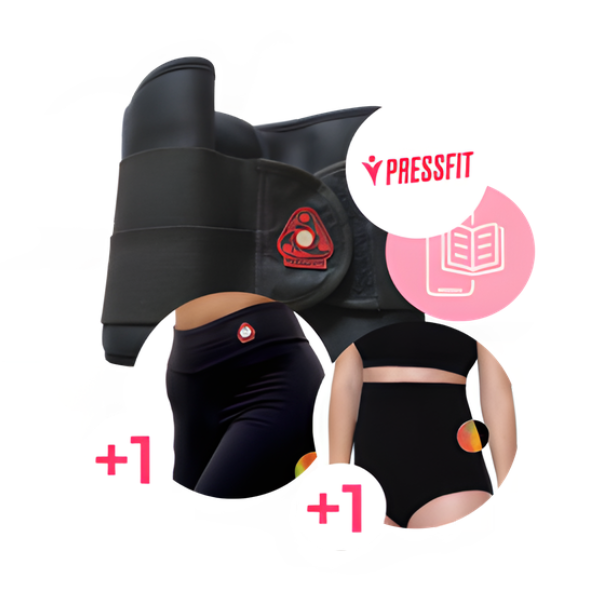 Cinta PressFit + Short + Guia Prático | Modela e Potencializa seus Resultados