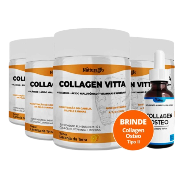 Collagen Vitta – Compre 5 e Ganhe 1 Collagen Osteo Tipo II Grátis