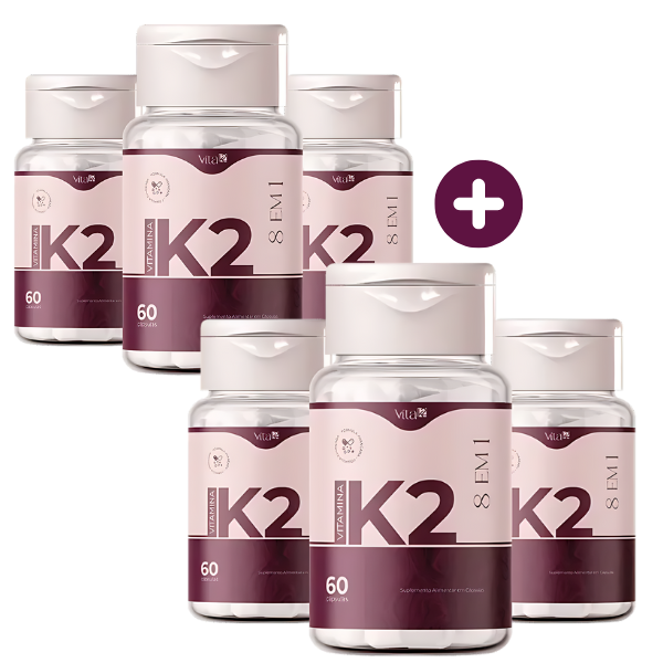 Vita K2 – Vitamina K2 para Firmeza e Hidratação | Compre 3 Leve 6