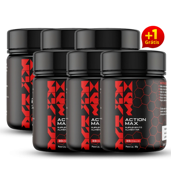 Action Max – Suplemento Emagrecedor Potente | Compre 5 e Leve 1 Grátis